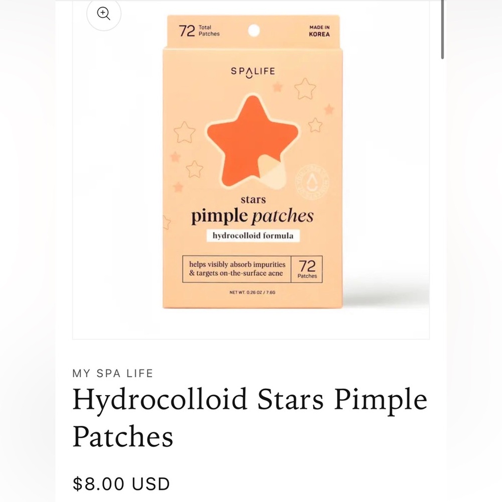 MY SPA LIFE Hydrocolloid Stars Pimple Patches Face Make Up Korea Acne Skincare